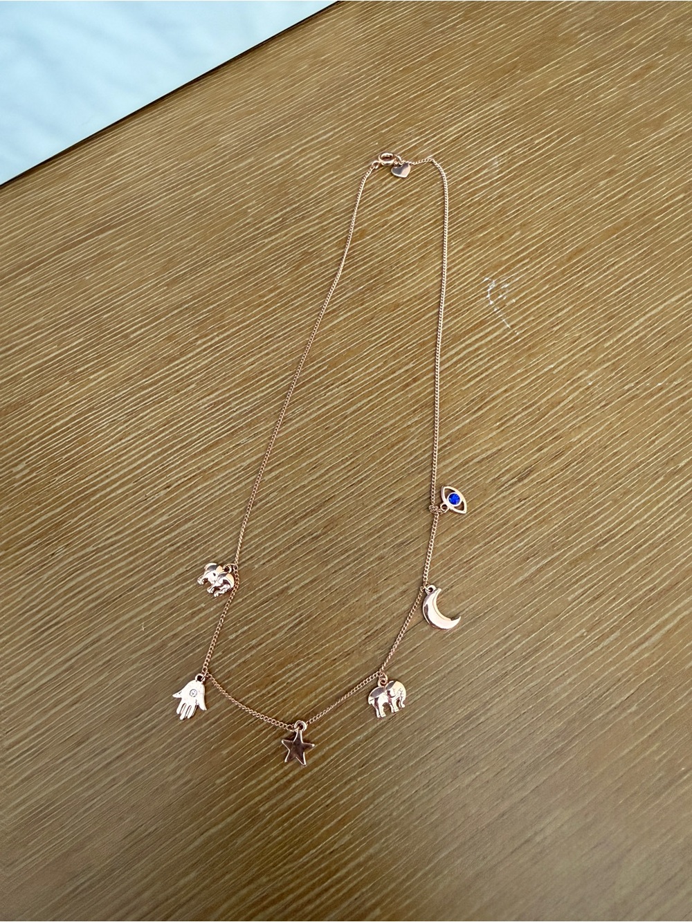 Rose Gold Ivory Ella Charm Choker